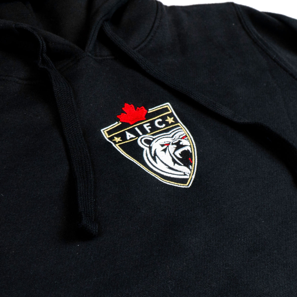 AIFC Unisex Black Hoodie – Athlete Institute